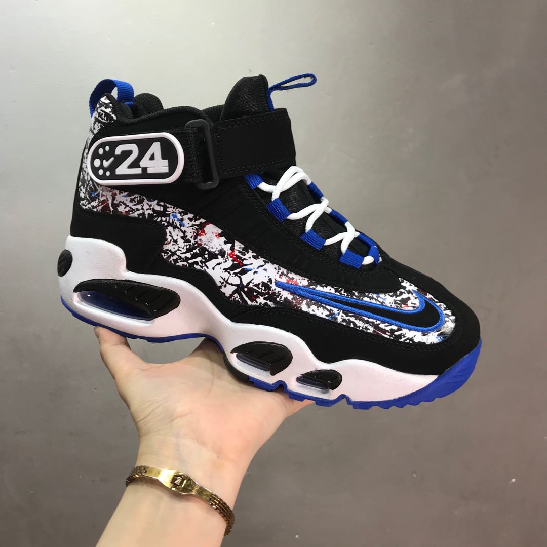 2020 Men Nike Air Griffey Max 1 Black Blue White Blue Shoes - Click Image to Close